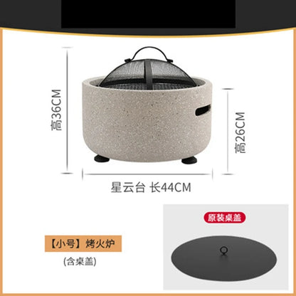 Outdoor barbecue stove small size villa charcoal heating stove  home brazier indoor charcoal brazier courtyard barbecue stove