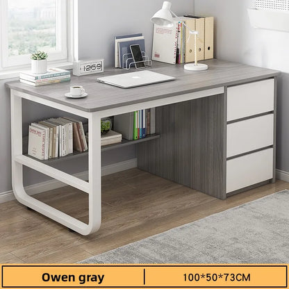 Desk Desktop Computer Desk Simple Home Desk Student Bedroom Bookshelf Integrated Writing Desk