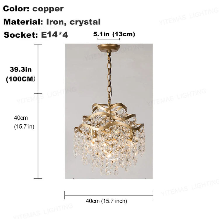 Living room shell Chandelier loft hanging light in chilren's room gold kitchen decorative chandelier for bedroom hanging lamps
