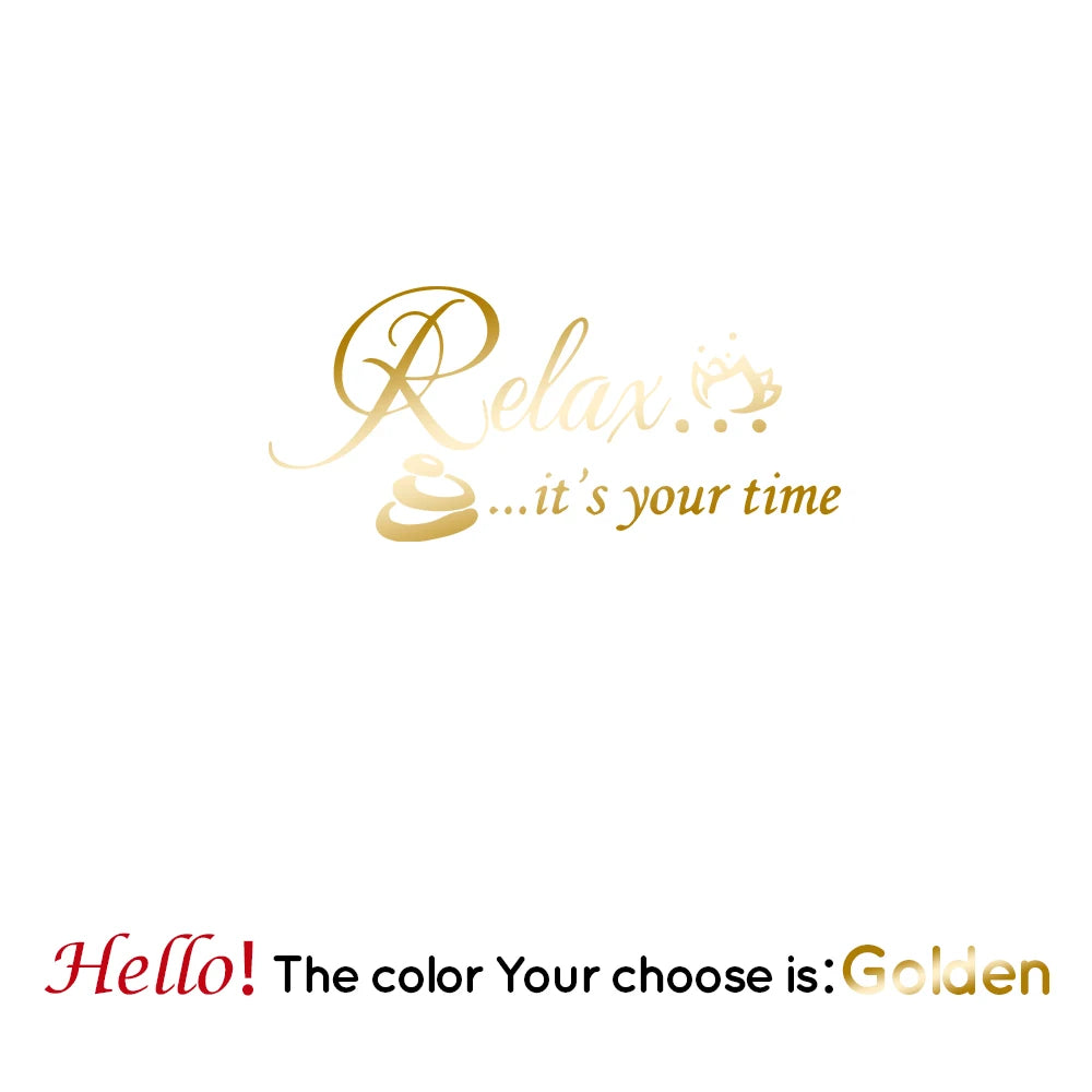 Relax It's Your Time Wall Sticker Decals Home Decor For Hallway Wall Stickers Waterproof Wallpaper