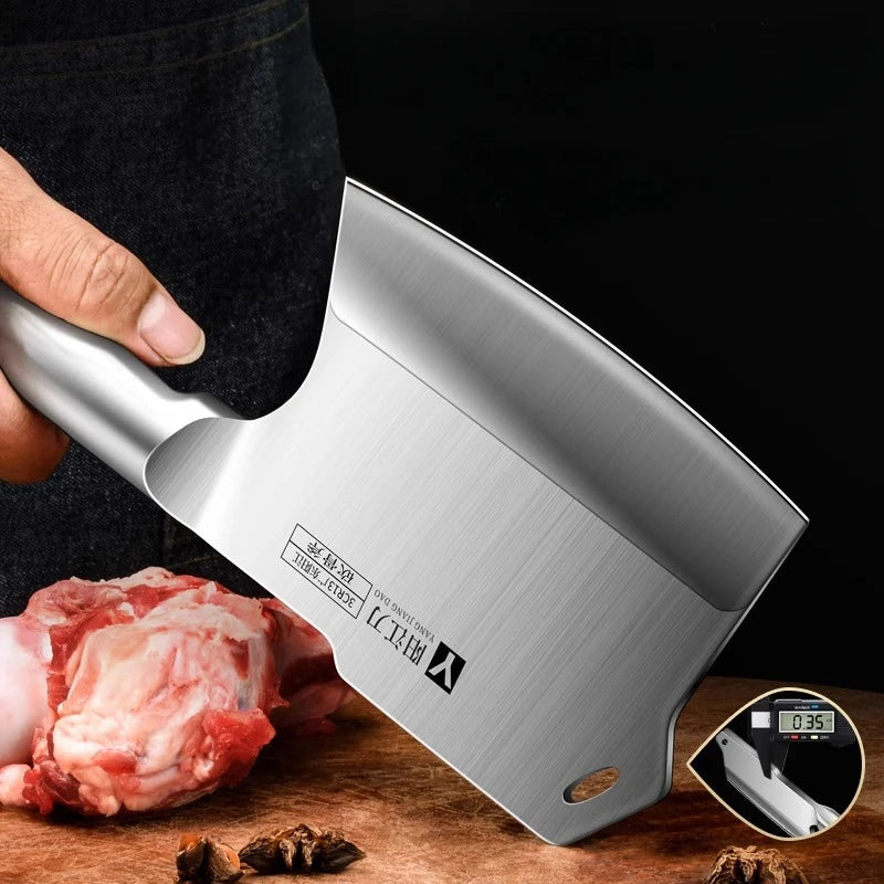 XTL Kitchen bone chopping knife, bone chopping knife, stainless steel cutting tool, thickened and weighted