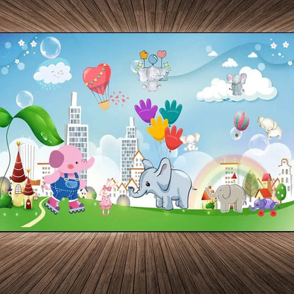 115X72cm Self Adhesive Wallpaper Mural ABDL Living Room Bedroom Bedside Cute Cartoon Anime Background Wall Decoration Sticker