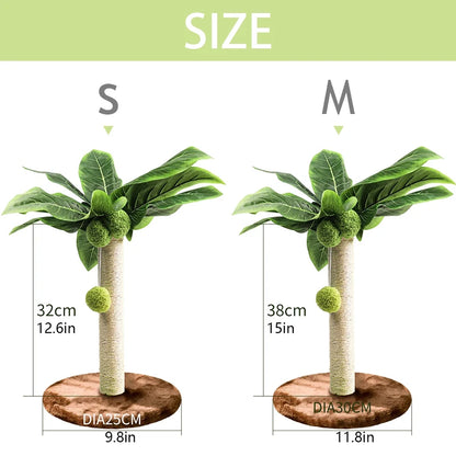 Cat Scratching Post with Dangling Balls For Kitten Cute Palm Tree Cat Scratching Posts Indoor Sisal Rope Cats Posts Pet Products