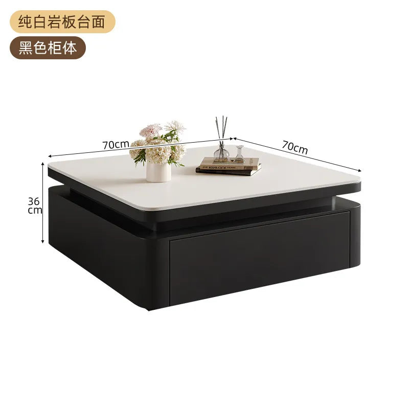 Decor Modern Table Floor Storage Luxury Center Coffee Table Apartment Black Mesas De Centro De Mesa Para Sala Home Furniture