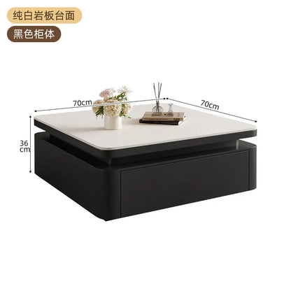 Decor Modern Table Floor Storage Luxury Center Coffee Table Apartment Black Mesas De Centro De Mesa Para Sala Home Furniture