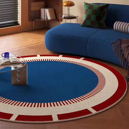 Vintage Round Rug Living Room Carpet Light Luxury Soft Mat Bedroom Rugs for Bedroom Bedside Floor Mats Alfombra Salón שטיח לסלון