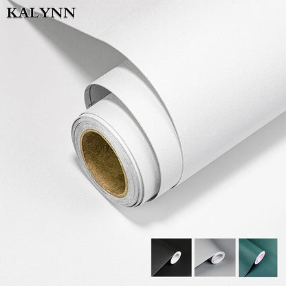 Matte White Peel and Stick Wallpaper, Waterproof, Contact Paper Self-Adhesive, Removable Wall Sticker, for Kitchen Countertop