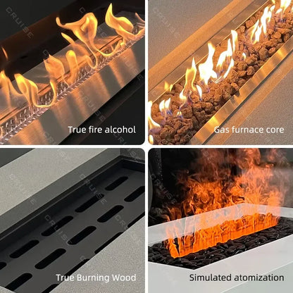 【CHIMU HOME】Freestanding Tabletop Wood Pellet BBQ Fire Pit Atomization Design Outdoor Backyard Cooking Stove Grill