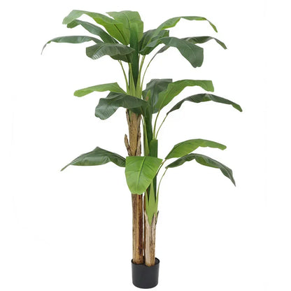 180cm Artificial Tall Banana Tree Plant Large Fake Green Plants, Palm Leafs for Room Decoration or Outdoor Tropical Plants Decor