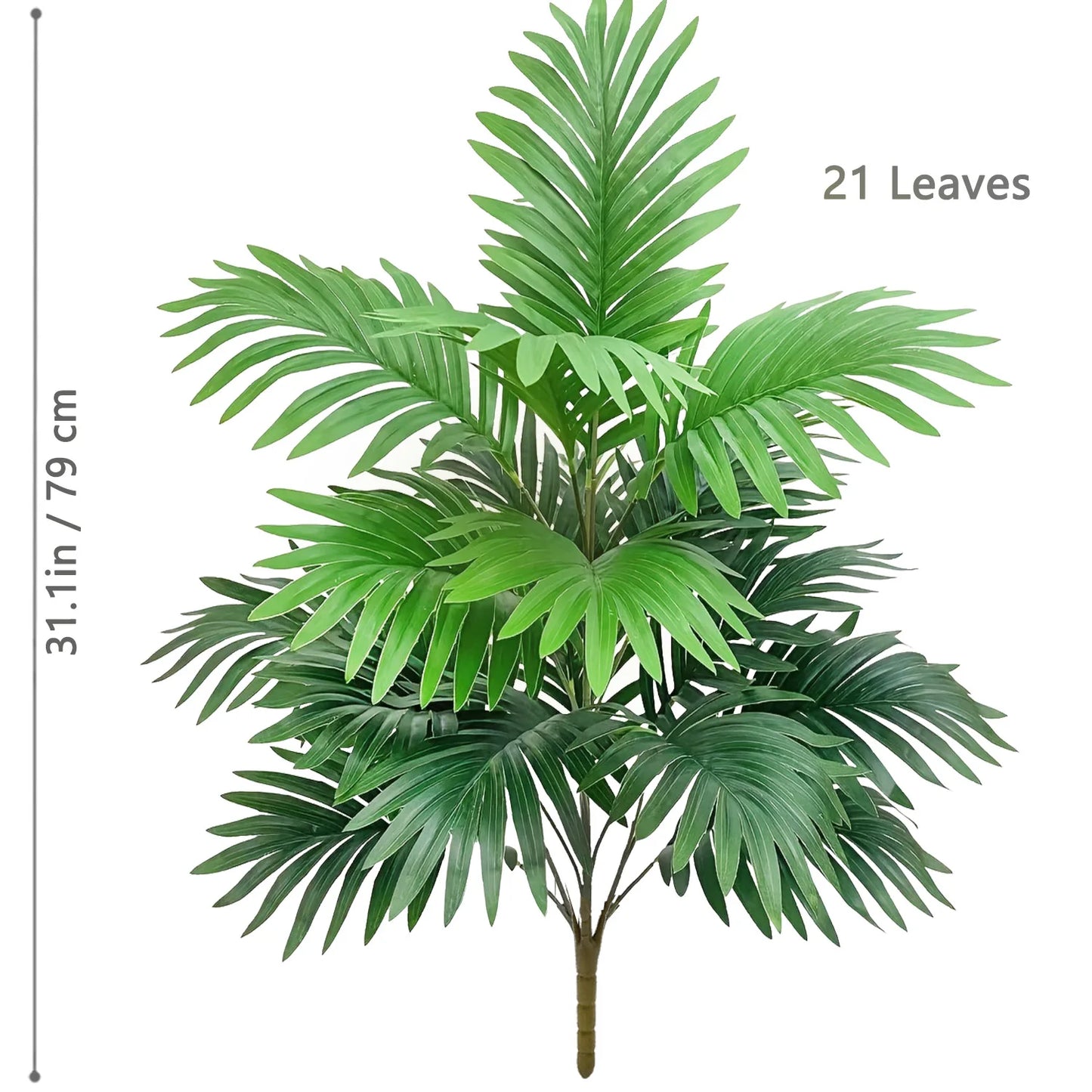 Artificial Palm Tree - Large Fake Tropical Plant Suitable for Indoor Outdoor Decoration Without Pot