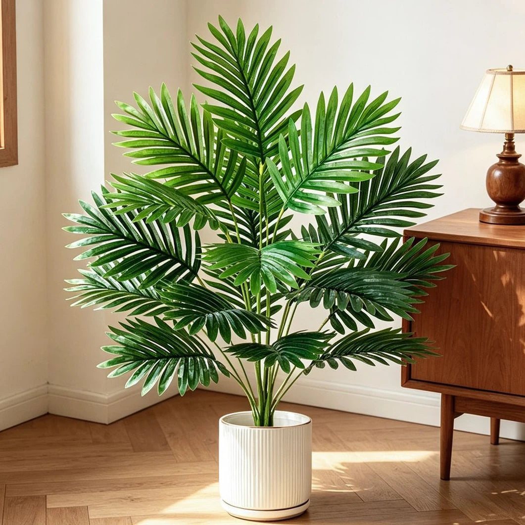 1Pcs Palm Trees Plants Artificial Branch 61CM Fake Plant Bunch for Home Room Indoor Decor Garden Outdoor Decoration Potted Plant