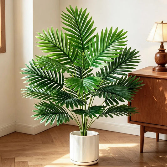 1Pcs Palm Trees Plants Artificial Branch 61CM Fake Plant Bunch for Home Room Indoor Decor Garden Outdoor Decoration Potted Plant