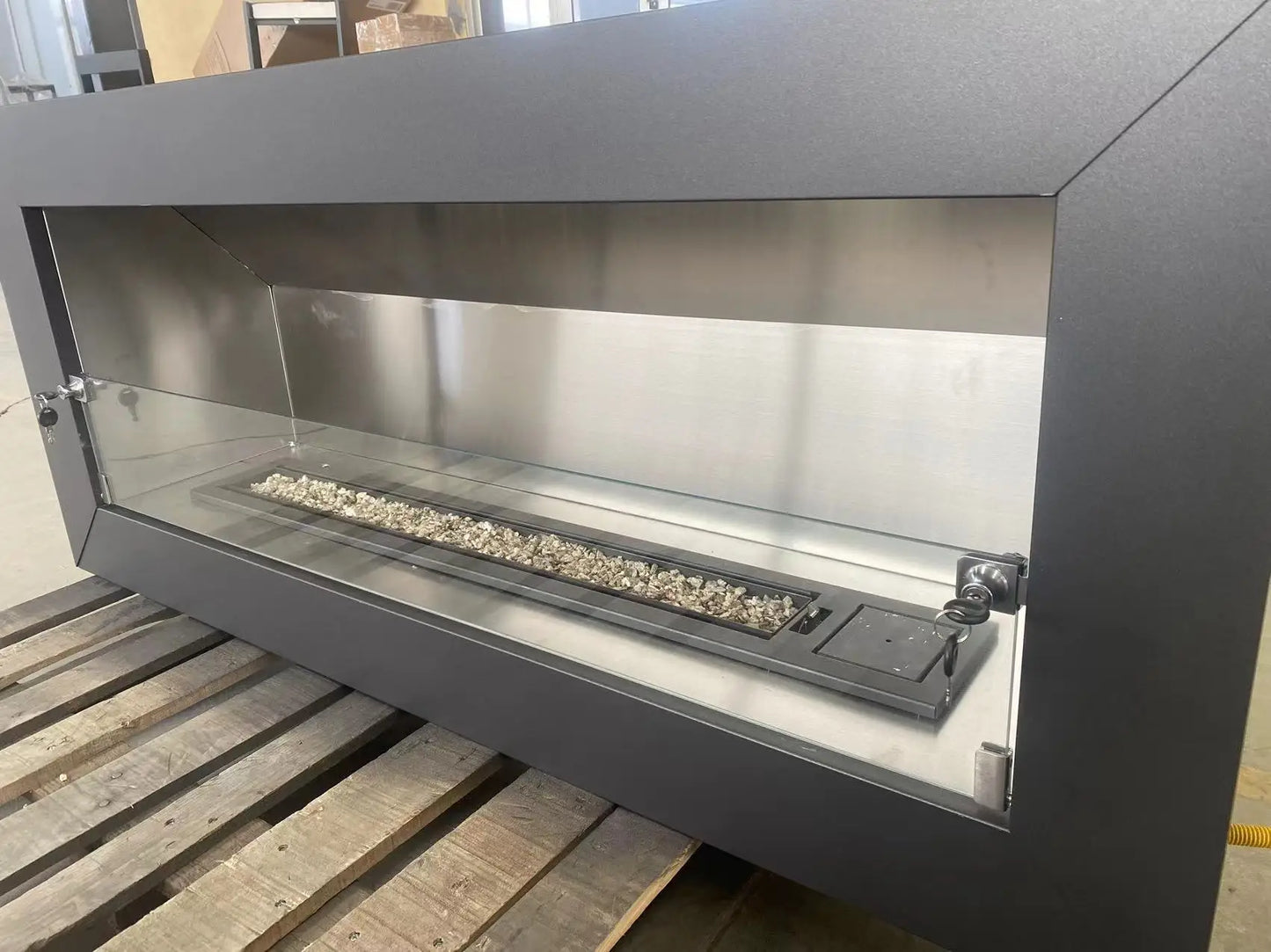 Fireplace Insert 600/750/900/1100/1300mmm Super Modern Living Remote Control Frame Bioethanol Smokeless Gas