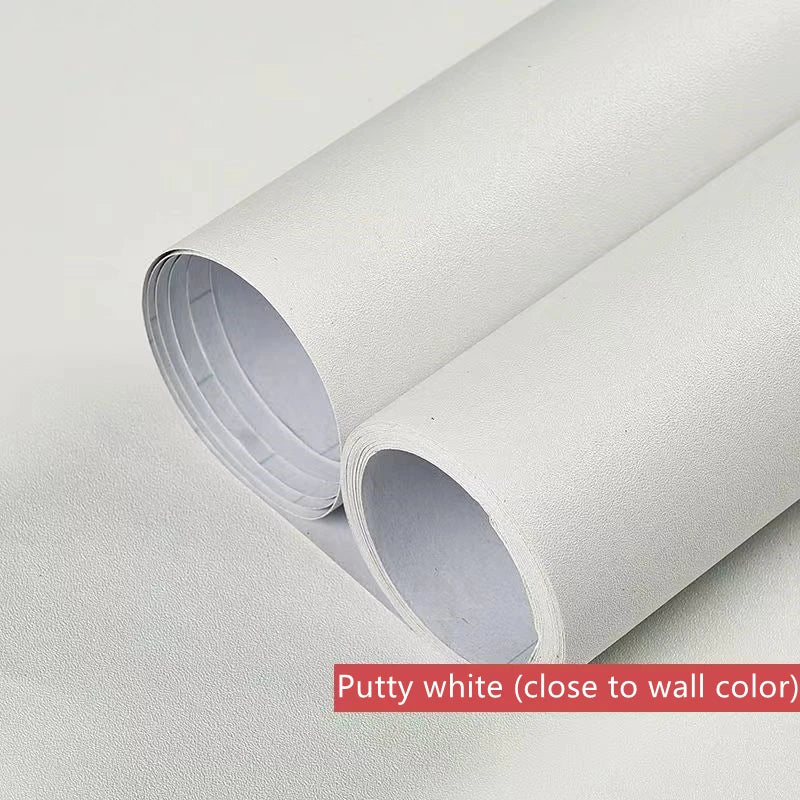 Pure White Wallpaper Self-adhesive Waterproof And Moisture-proof Dormitory Wall Sticker Ceiling Wall Renovation PVC Wallpaper
