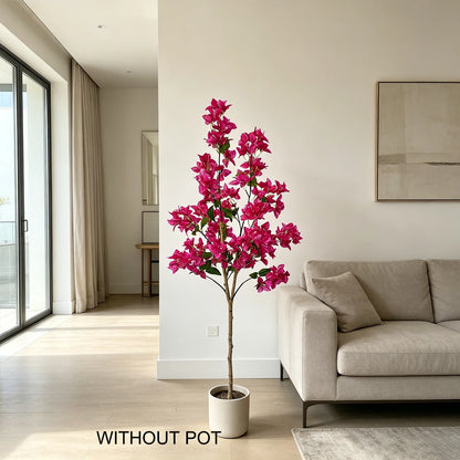 140CM/4.6FT Artificial bougainvillea Plant morden house indoor outdoor fake plant for home garden living Room decoration
