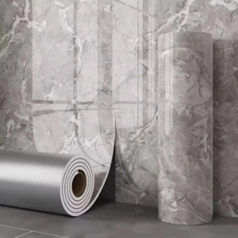 Thick foam marble wallpaper 1 roll waterproof and antifouling wall sticker self-adhesive wallpaper for bedroom and living room
