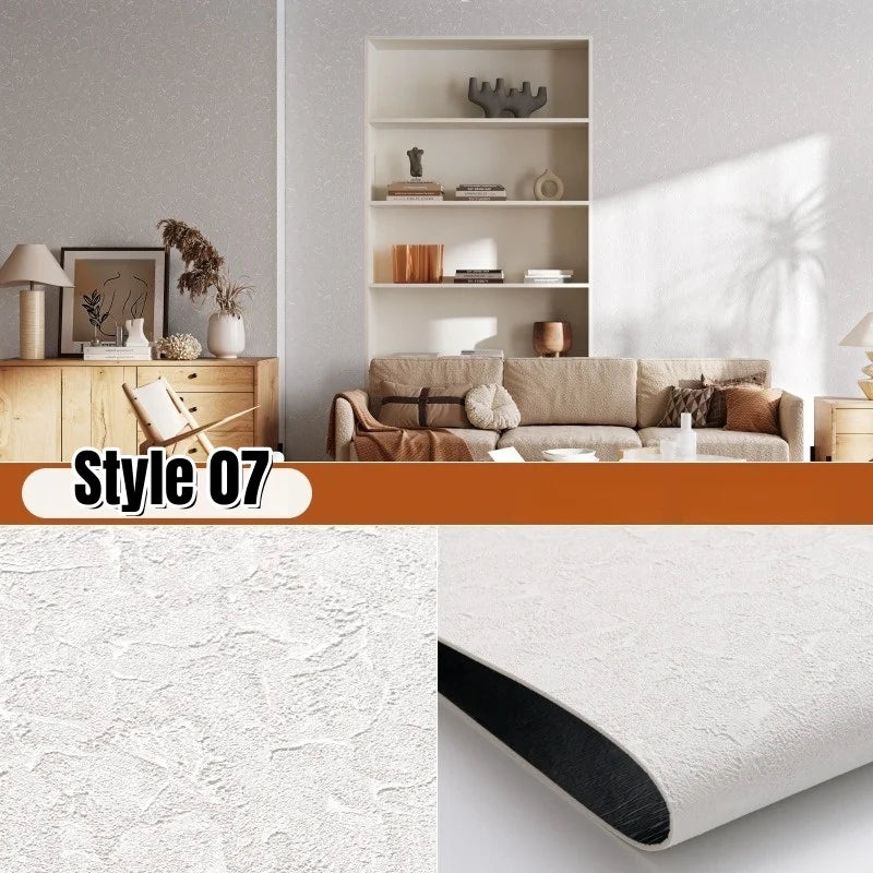 Soft Imitate Roman Travertine Slate Wallpapers 3D Textured Thickening Wall Panel Scalable Flexible Self-adhesive  Wall Stickers