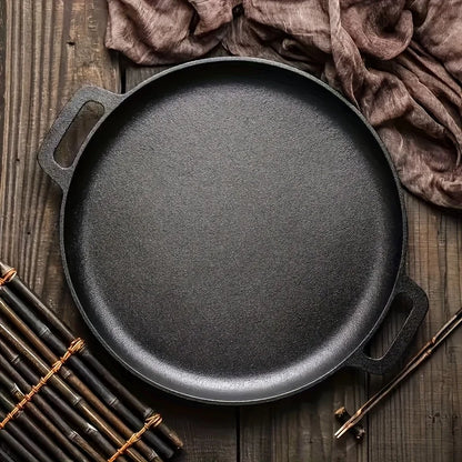 2026 Hot Sale Multifunctional Cast Iron Frying Pan Non-Stick Skillet Round Griddle Kitchen Cookware for Stove & Outdoor Cooking