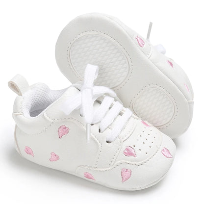 Casual Baby Shoes Infant Baby Girl Crib Shoes Cute Soft Sole Prewalker Sneakers Walking Shoes Toddler First Walker 0-18Month