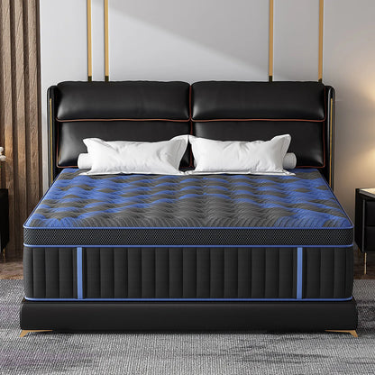 Hybrid Memory Foam Mattress 12/14 Inch Twin Full Queen King Euro Top Medium Firm Bed Mattress in a Box