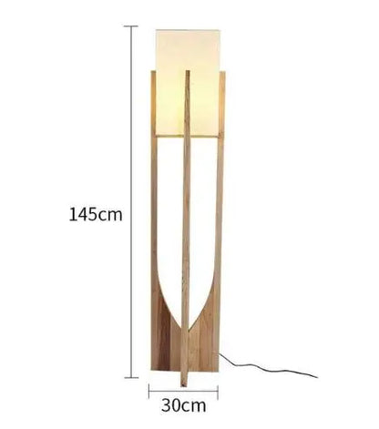 Fairbanks Floor Lamp Wooden Floor Lamp for  Living Room Bedroom Sofa Bedside Solid Nordic Designers Floor Lamps