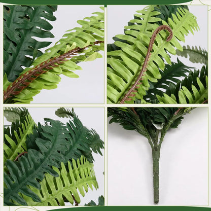 Goodprice Artificial Ferns for Outdoors & Indoors,Large Faux Ferns Fake Boston Fern Plant for Planter Garden Porch Entrance B
