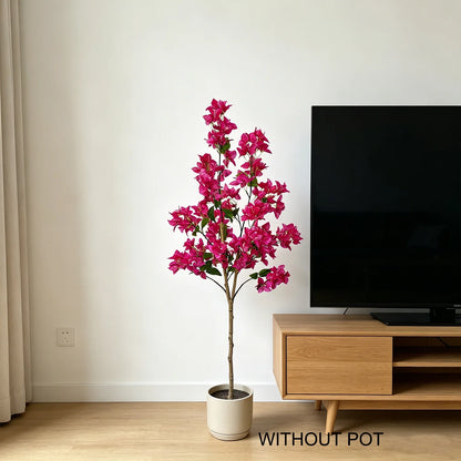 140CM/4.6FT Artificial bougainvillea Plant morden house indoor outdoor fake plant for home garden living Room decoration