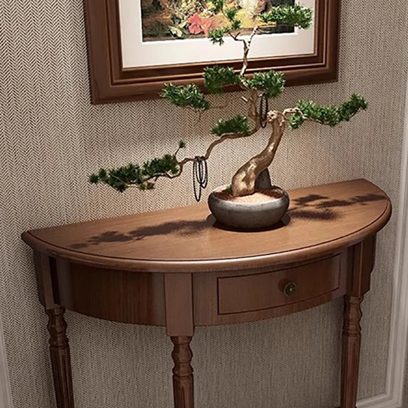 Rustic Classic Console Table With Drawers Mid Century Retro Small Console Table French Elegant Furniture Living Room Furniture