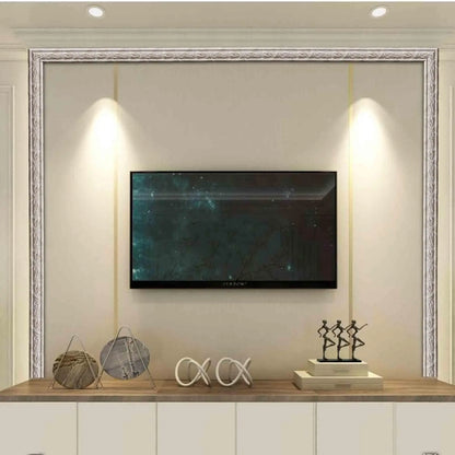 Self Adhesive Wall Border Strip Waterproof Wall Trim Line Wallpaper Skirting Border 3D Decor TV Background Wall Sticker for Home