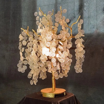 Post-Modern Living Room Bedroom Bedside Lamp Light Luxury Floor Lamp Creative Tree Crystal Branch Art Decorative Lamps Lustre