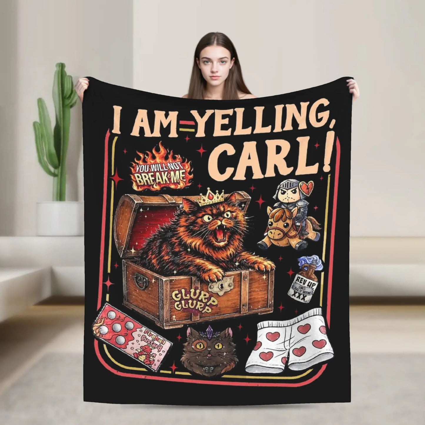 Don't Gaslight Me Jesus Blanket Flannel Dungeon Crawler Carls Lightweight Thin Throw Blankets for Bedding Bedroom Bedding Throws