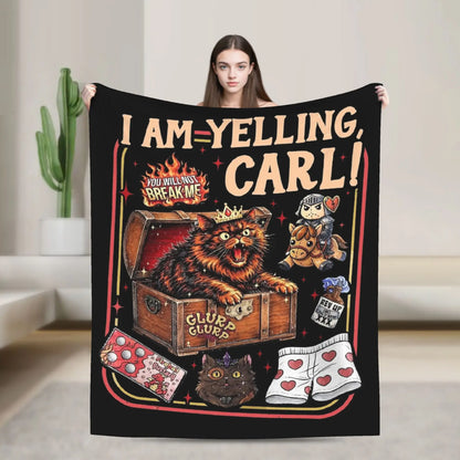 Don't Gaslight Me Jesus Blanket Flannel Dungeon Crawler Carls Lightweight Thin Throw Blankets for Bedding Bedroom Bedding Throws