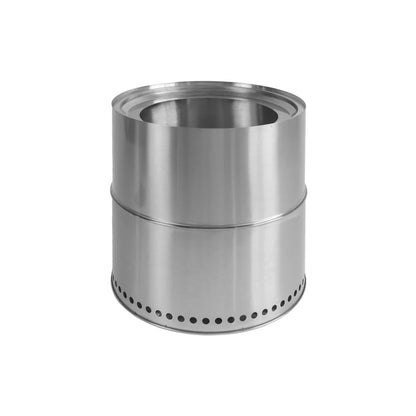 Stainless Steel Round Split Wood Stove Home Yard Bonfire BBQ Stove Winter Camping Heating Stove Fire Pit