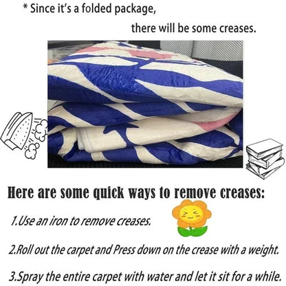 Insect Print Area Rugs, Non Slip Washable Rugs for Living Room,Modern Bedroom Rug Under Bed Large Carpet for Room Decor