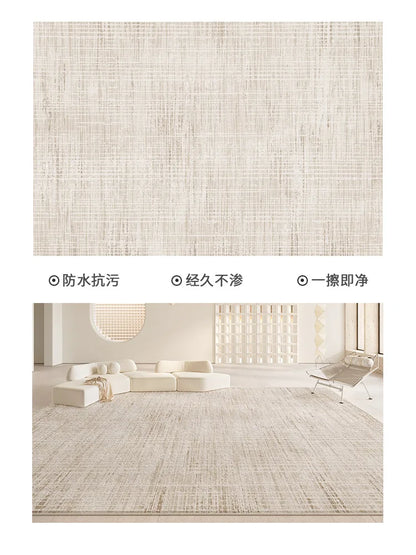 Living Room Carpet Non-slip Waterproof Bedroom Floor Mat Large Size Home Decoration Rugs Minimalist Lines Loop Pile Mats 거실 카펫
