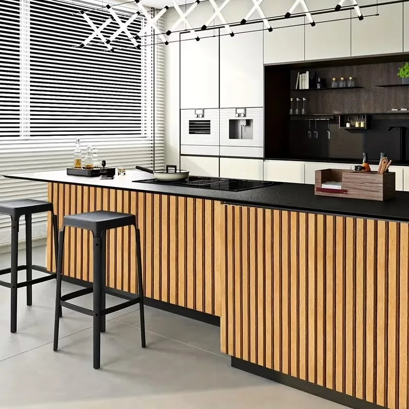 3M Thick Brown Grid Peel and Stick Wallpaper Faux Plaid Design Waterproof and Moisture-Proof Ideal for Walls Ceilings Home Decor