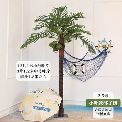 large artificial coconut tree indoor and outdoor decorative plant hotel floor palm tree