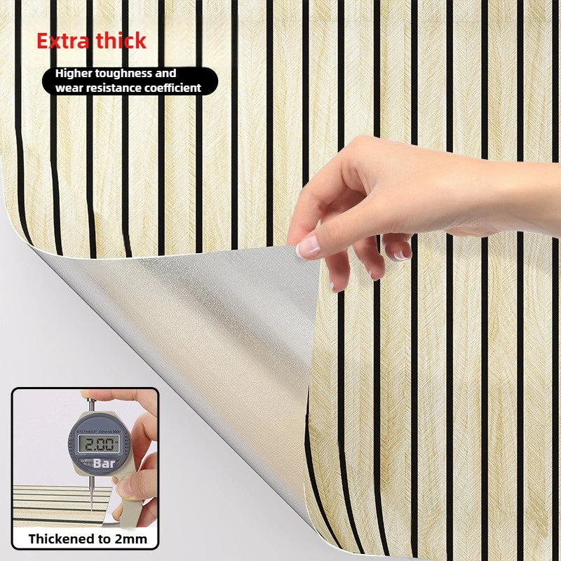 40cmX3M Faux Grille Wood Pattern Wallpaper Self Adhesive New Simple Chinese Style for Restaurant Barbershop Hotel Wall Decor