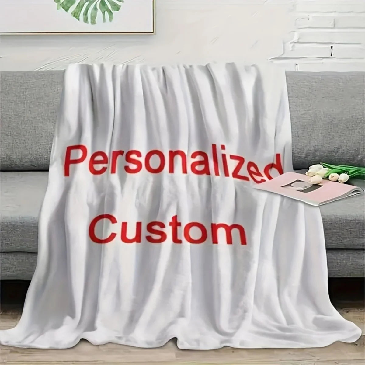 Create your own personalized blanket—a soft, cozy throw perfect for the sofa, naps, or air-conditioned rooms.