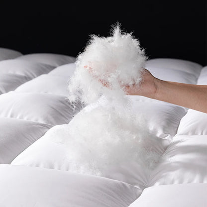 Custom Size Down Mattress Pad 95% Pure Goose Belly Down Zero Quill 3 Thickness Options King Queen Global Bed Dimensions