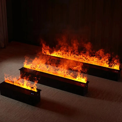 Smart Steam LED Simulated Flame Atomization Fireplace TV Decorative Fireplace Mobile App Smart Fireplace -Phone Control Fire Pit