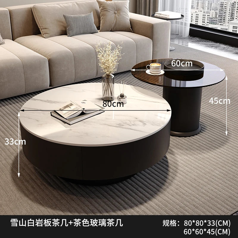 Creative Nordic Coffee Table Storage Trendy Italian Minimalist Side Table Elegant Unique Mobili Per Il Soggiorno Home Furniture