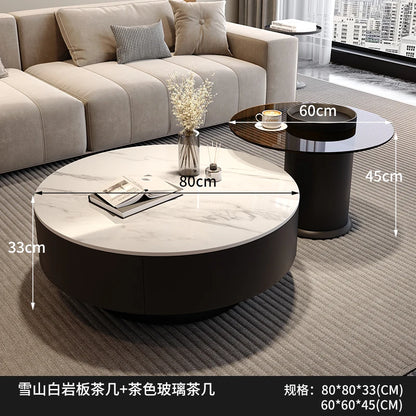 Creative Nordic Coffee Table Storage Trendy Italian Minimalist Side Table Elegant Unique Mobili Per Il Soggiorno Home Furniture