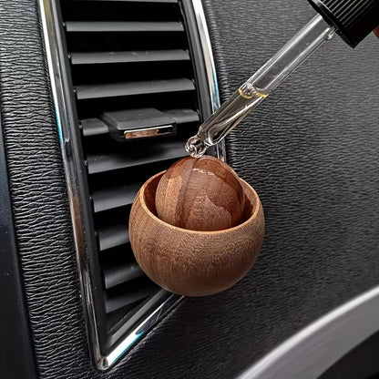 1/2/4Pcs Wood Essential Oil Diffuser No Electric Natural Natural Black Walnuts Mini Cute Car & Home Fragrance for Bedroom Office