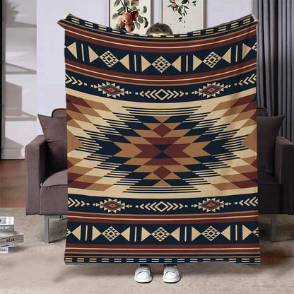 Flannel Throw Blanket Ethnic Patterns Print Blanket Super Soft Cozy Sofa Nap Blanket Home Blanket Perfect Home Gift for Her