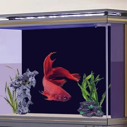 Aquarium Wallpaper Fish Tank Background Sticker Black Static Cling Film Wallpaper Aquarium Background Decorations
