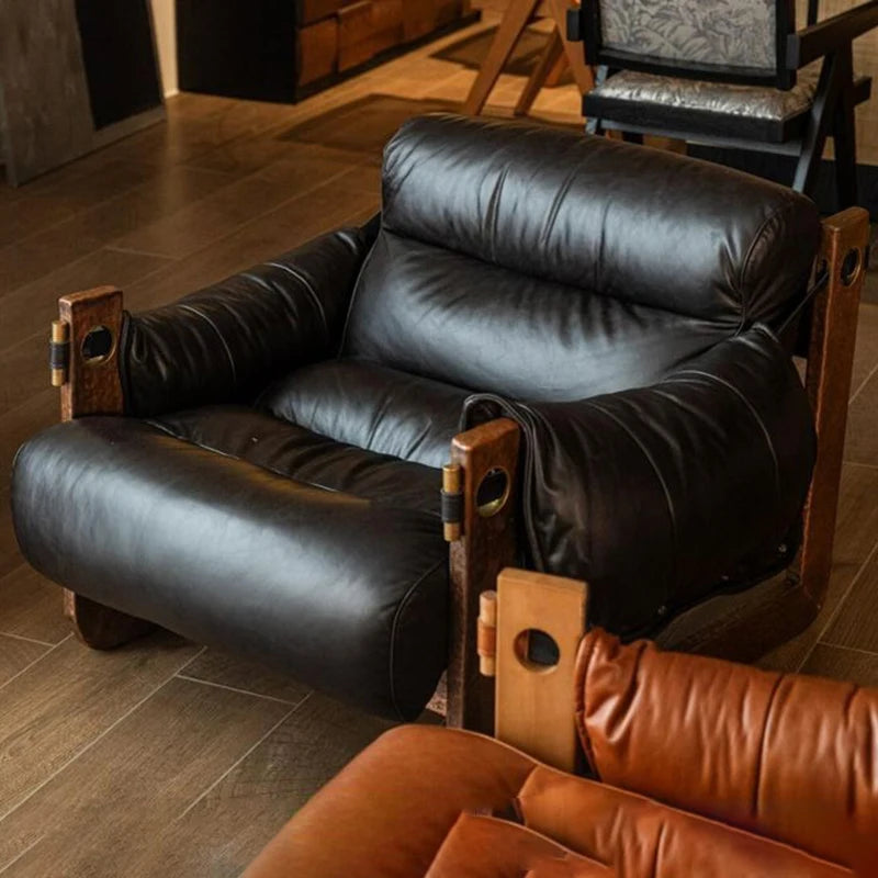 Living Room Sofas Single Lazy Aesthetic Luxury Livingroom Sofas Modern Wooden Comfortable Sofa Cheap Bedroom Home Furniture