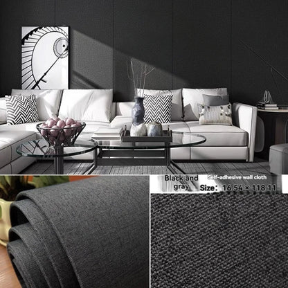3D Wall Panels Tv Background Wall Linen Wall Fabric Self-Adhesive Wall Panels Wall Decoration Self-Installation Wall Fabric Soft Panels Soundproof Wall Stickers Self-Adhesive Wallpaper