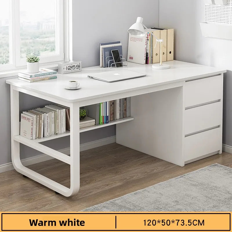 Desk Desktop Computer Desk Simple Home Desk Student Bedroom Bookshelf Integrated Writing Desk