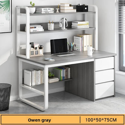 Desk Desktop Computer Desk Simple Home Desk Student Bedroom Bookshelf Integrated Writing Desk